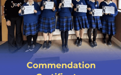Green Commendation Forms Presented to Students